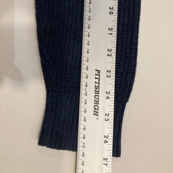 Nwot BANANA REPUBLIC Cardigan Sweater Men M Navy Knit Shawl-Collar Long-Slv - Picture 10 of 10